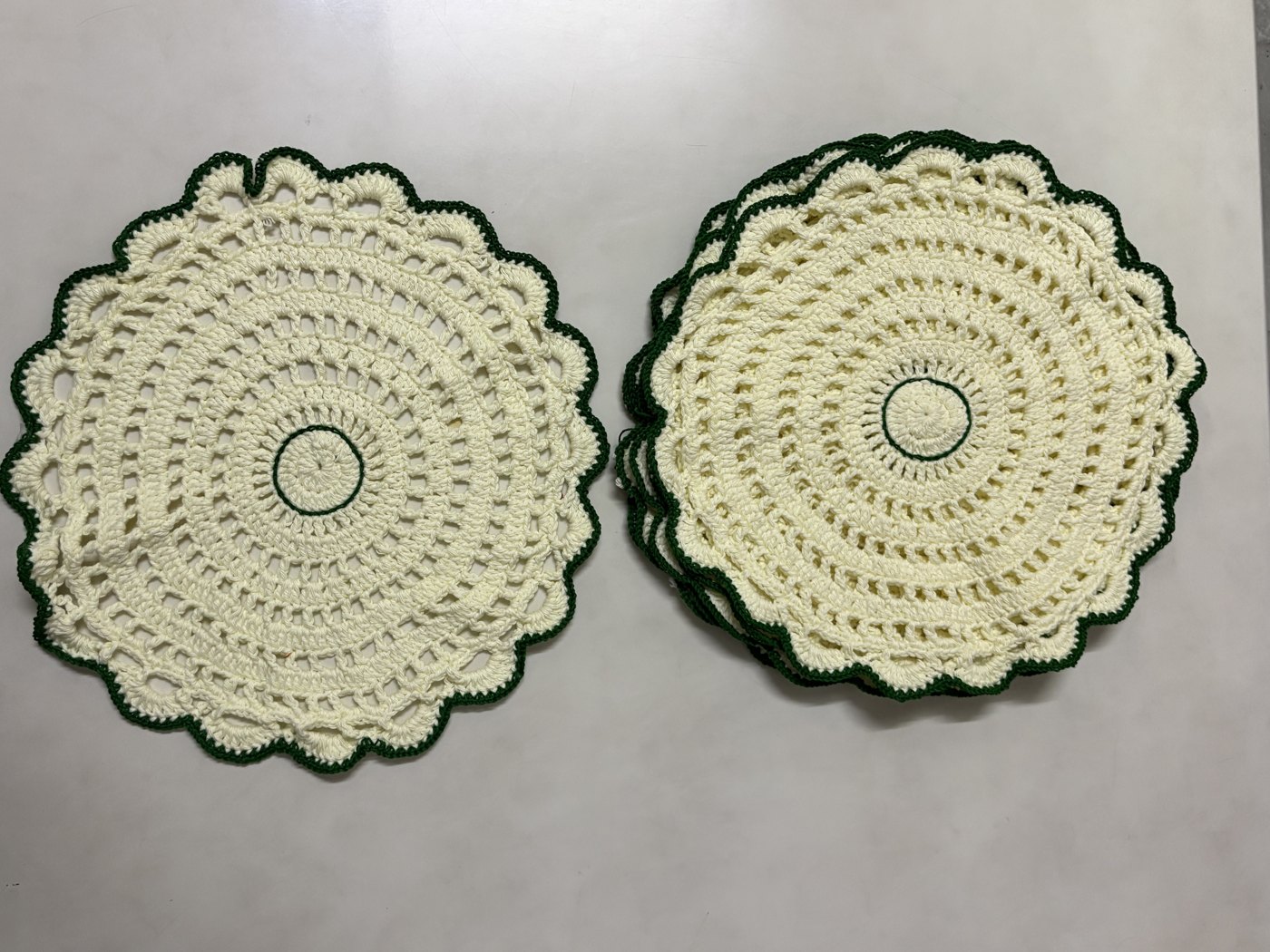 Doily Coaster Duo