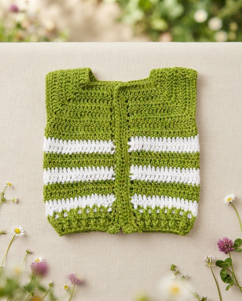 Green half inner for baby