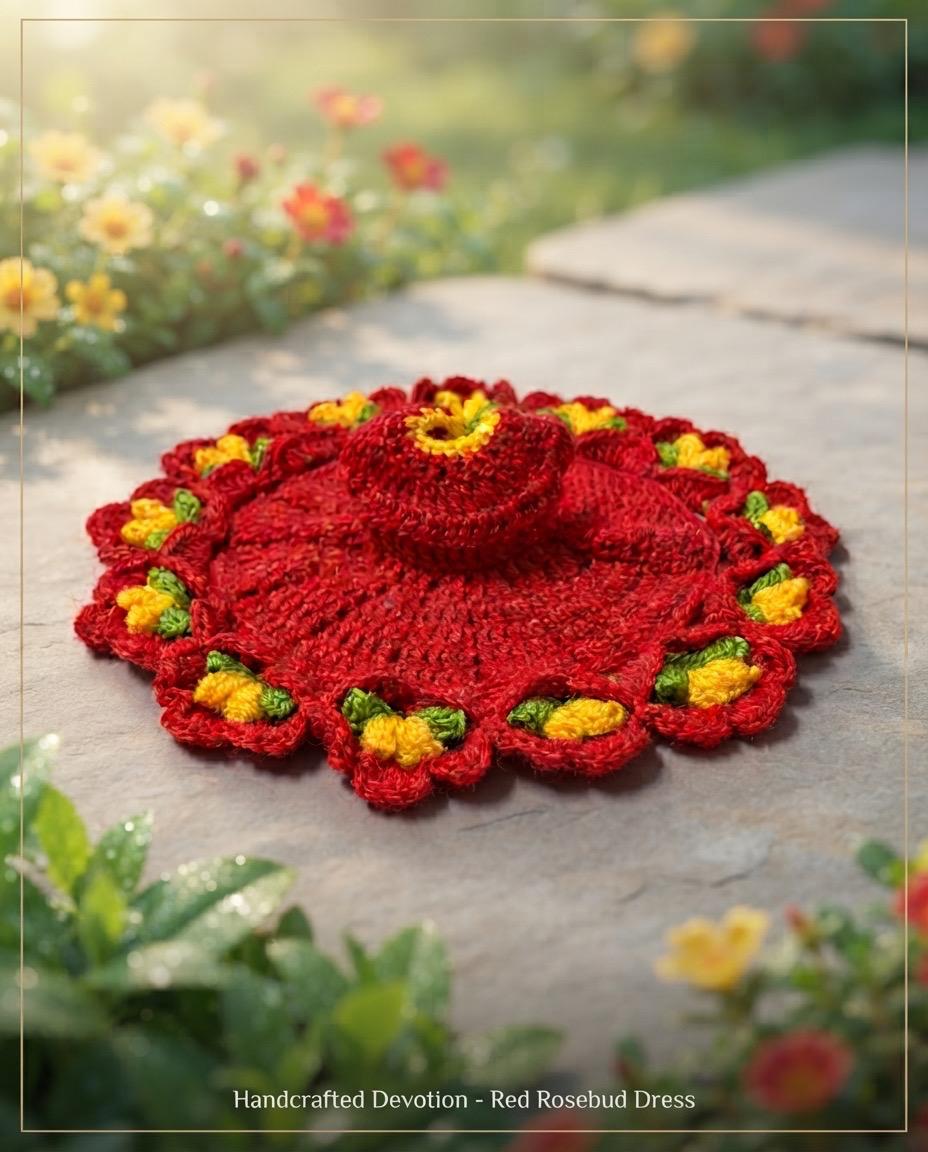 Red and yellow Kanani poshak